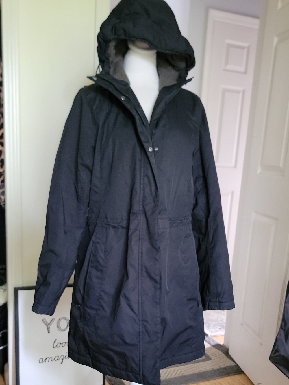 L. L. Bean Black Hooded Winter Parka